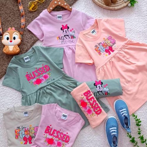 Girls' dress, sizes 40 to 65