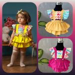 Girls' romper from 3 months to 24 months