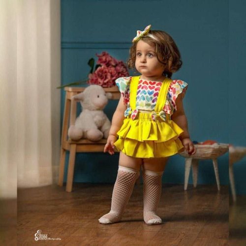 Girls' romper from 3 months to 24 months
