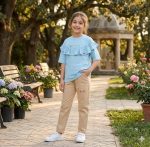 Girls' t-shirts and pants from sizes 40 to 60