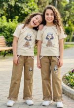 Girls' t-shirts and pants from sizes 40 to 60