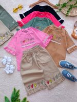Girls' t-shirts and pants from sizes 40 to 60