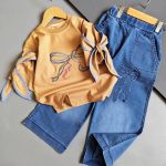 Girls' t-shirts and pants from sizes 45 to 60
