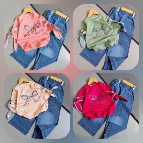 Girls' t-shirts and pants from sizes 45 to 60