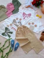 Girls' t-shirts and pants from sizes 45 to 60