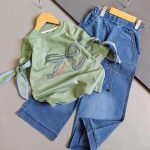 Girls' t-shirts and pants from sizes 45 to 60
