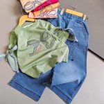 Girls' t-shirts and pants from sizes 45 to 60
