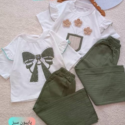 Girls' t-shirts and pants from sizes 45 to 60
