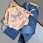 Girls' t-shirts and pants from sizes 45 to 60