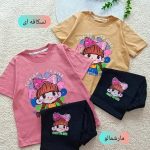 Girls' t-shirts and shorts from 3 to 7 years old