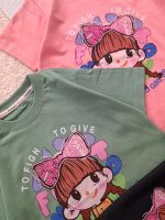 Girls' t-shirts and shorts from 3 to 7 years old