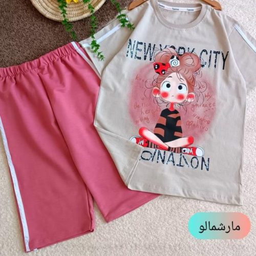 Girls' t-shirts and shorts from 9 to 12 years old