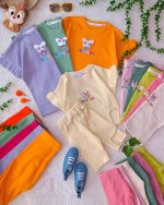 Girls' t-shirts and shorts from sizes 35 to 50