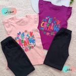 Girls' tops and shorts from 3 years to 7 years