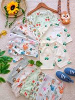 T-shirts and shorts for girls and boys from 6 months to 48 months