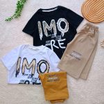 Boys' T-shirt and shorts, sizes 50 to 65