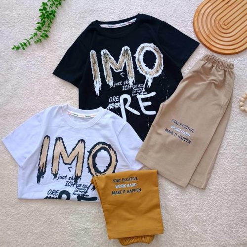 Boys' T-shirt and shorts, sizes 50 to 65