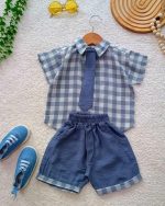 Boys' shirt and shorts set, sizes 35 to 45