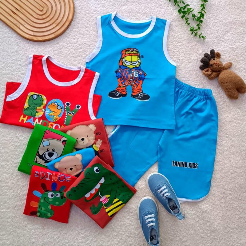 Boys' tank top and shorts set, sizes 40 and 45 (2)