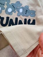 Girls' T-shirt and shorts, sizes 35 to 45