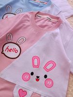Girls' T-shirt and shorts, sizes 35 to 45