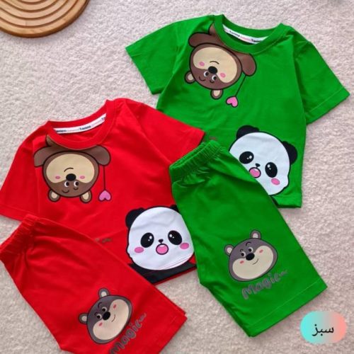 Girls' T-shirt and shorts, sizes 35 to 45