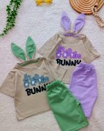 Girls' T-shirt and shorts, sizes 35 to 45