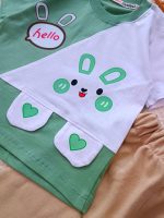 Girls' T-shirt and shorts, sizes 35 to 45