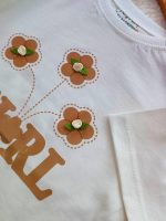 Girls' T-shirt and shorts, sizes 40 to 60