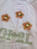 Girls' T-shirt and shorts, sizes 40 to 60