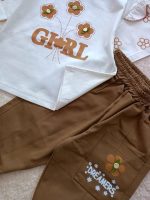Girls' T-shirt and shorts, sizes 40 to 60