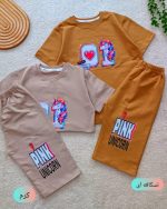 Girls' T-shirt and shorts, sizes 50 to 65