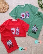 Girls' T-shirt and shorts, sizes 50 to 65
