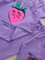 Girls' T-shirt and shorts, sizes 55 to 65