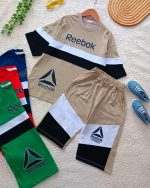 Girls' and boys' T-shirt and shorts sets, sizes 55 and 60