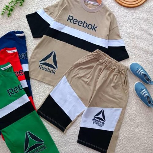 Girls' and boys' T-shirt and shorts sets, sizes 55 and 60