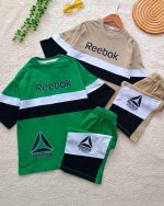 Girls' and boys' T-shirt and shorts sets, sizes 55 and 60