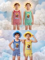 Girls' and boys' tops and shorts, ages 3 to 10