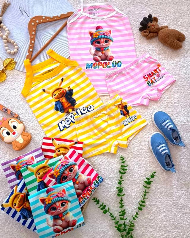 Girls' and boys' tops and shorts, ages 3 to 10 (3)