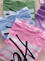 Girls' and women's T-shirts and trousers, sizes 60 to 70