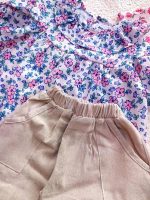 Girls' blouse and shorts set (ages 3 to 8)
