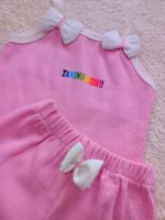 Girls' tank top and shorts set, sizes 35 to 45