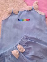 Girls' tank top and shorts set, sizes 35 to 45