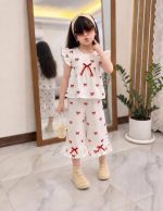 Girls' tank top and shorts set, sizes 40 to 55