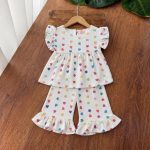 Girls' tank top and shorts set, sizes 40 to 55