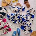Girls' top and trousers, sizes 45 to 55