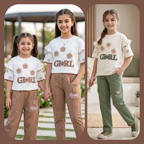 تیشرت و شلوار کتان girl