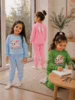 Girls' blouse and trousers, ages 1 to 7