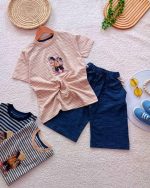 Boys' T-shirt and shorts, sizes 55 to 65