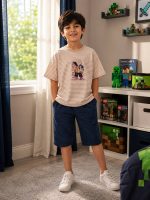 Boys' T-shirt and shorts, sizes 55 to 65